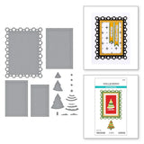 Spellbinders Nested Tree Frame Etched Dies from the Essential Holiday Collection by Lisa Horton