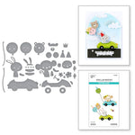 Spellbinders Go Kart Go Etched Dies from the Little Smiles Collection