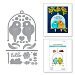 Spellbinders Pretty Birds Etched Dies from the Cheerful Chirps Collection