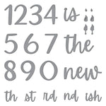 Spellbinders Etched Dies Classy Numbers