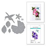 Spellbinders Petunia and Hummingbird Etched Dies from the Summer Solstice Garden Collection by Susan Tierney-Cockburn