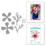 Spellbinders Cosmos Etched Dies from the Summer Solstice Garden Collection by Susan Tierney-Cockburn