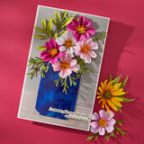 Spellbinders Cosmos Etched Dies from the Summer Solstice Garden Collection by Susan Tierney-Cockburn