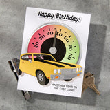 Spellbinders-Cruisin' By Sentiments Clear Stamp & Die Set from the Classic Road Legends Collection by Mindy Eggen