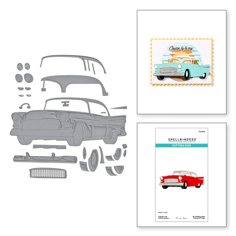 Spellbinders- Classic Car Etched Dies from the Classic Road Legends Collection by Mindy Eggen