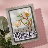 Spellbinders - Little Birdies Etched Dies from the All About Christmas Collection by Lisa Horton