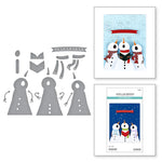 Spellbinders The Snow Notes Etched Dies from the Wonderland Collection