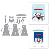 Spellbinders The Snow Notes Etched Dies from the Wonderland Collection
