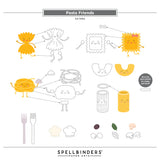 Spellbinders Pasta Friends Etched Dies from the Buon Appetito Collection