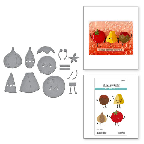 Spellbinders Ingredients Buddies Etched Dies from the Buon Appetito Collection