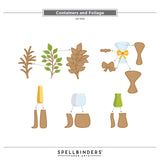 Spellbinders Containers and Foliage Etched Dies by Lisa Horton