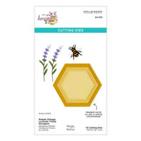 Spellbinders - Simple Vintage Lavender Fields Collection - Etched Dies - Lavender Fields Hexagons
