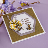 Spellbinders - Simple Vintage Lavender Fields Collection - Etched Dies - Lavender Fields Hexagons