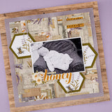 Spellbinders - Simple Vintage Lavender Fields Collection - Etched Dies - Lavender Fields Hexagons