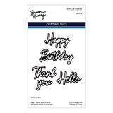 Spellbinders Big & Bold Sentiments Etched Dies by Simon Hurley