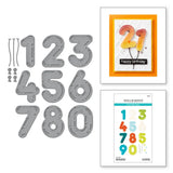 Spellbinders Birthday Balloons Etched Dies from the Monster Birthday Collection