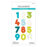 Spellbinders Birthday Balloons Etched Dies from the Monster Birthday Collection