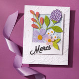 Spellbinders French Everyday Sentiments Etched Dies from the International Sentiments Collection