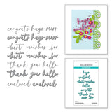 Spellbinders -Vivid Script Sentiments Etched Dies