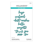 Spellbinders -Vivid Script Sentiments Etched Dies