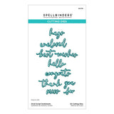 Spellbinders -Vivid Script Sentiments Etched Dies