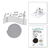 Spellbinders MUSICAL NOTES & STAVE POP-UP ETCHED DIES FROM THE BIBI'S MUSICAL NOTES COLLECTION BY BIBI CAMERON
