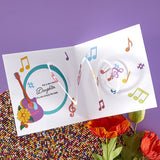 Spellbinders MUSICAL NOTES & STAVE POP-UP ETCHED DIES FROM THE BIBI'S MUSICAL NOTES COLLECTION BY BIBI CAMERON