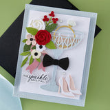 Spellbinders A Special Toast Etched Dies from the Happier Hour Collection