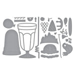 Spellbinders Fountain Wishes Etched Dies from the Happier Hour Collection