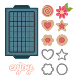 Spellbinders Cool It Cookie Rack Etched Dies by Tina Smith