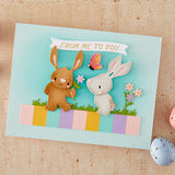 Spellbinders BUNNY BUDDIES ETCHED DIES BY SIMON HURLEY