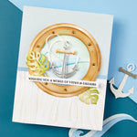 Spellbinders Coastal Escape View Etched Dies from the Windows with a View Collection by Tina Smith