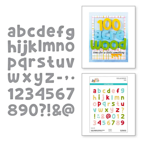 Spellbinders -Pooh's Alphabet, Numbers & More Etched Dies