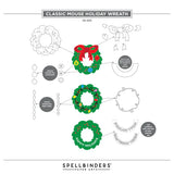 Spellbinders CLASSIC MOUSE HOLIDAY WREATH ETCHED DIES FROM THE SAY CHEESE CLASSIC MOUSE CHRISTMAS COLLECTION