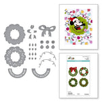 Spellbinders CLASSIC MOUSE HOLIDAY WREATH ETCHED DIES FROM THE SAY CHEESE CLASSIC MOUSE CHRISTMAS COLLECTION