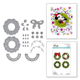 Spellbinders CLASSIC MOUSE HOLIDAY WREATH ETCHED DIES FROM THE SAY CHEESE CLASSIC MOUSE CHRISTMAS COLLECTION