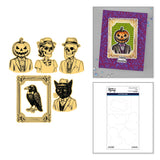Spellbinders Framed Frights Etched Dies for Coordinating Stamp Set by Simon Hurley