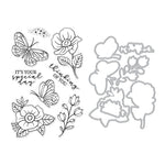 Hero Arts Special Day Butterfly Stamp & Cut from the Spring Whimsy Collection