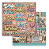 Stamperia 12”x12” Paper Pad 10 Double Sided Printed Sheets - Furry Friends 2