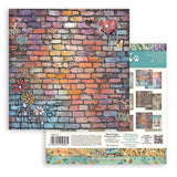 Stamperia 12”x12” Paper Pad 10 Double Sided Printed Backgrounds Sheets - Furry Friends 2