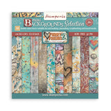 Stamperia 12”x12” Paper Pad 10 Double Sided Printed Backgrounds Sheets - Furry Friends 2