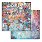 Stamperia 12”x12” Paper Pad 10 Double Sided Printed Backgrounds Sheets - Furry Friends 2