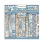 Stamperia  Scrapbooking Small Pad 10 sheets cm 20,3X20,3 (8"X8") Backgrounds Selection - Silent Sea