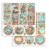 Stamperia 8”x8” Paper Pad 10 Double Sided Printed Sheets - Furry Friends 2