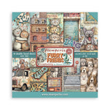 Stamperia 8”x8” Paper Pad 10 Double Sided Printed Sheets - Furry Friends 2