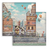 Stamperia 8”x8” Paper Pad 10 Double Sided Printed Sheets - Furry Friends 2