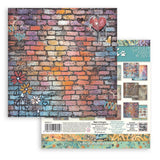 Stamperia 8”x8” Paper Pad 10 Double Sided Printed Backgrounds Sheets - Furry Friends 2