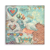 Stamperia 8”x8” Paper Pad 22 Single Sided Printed Paper Sheets - Furry Friends 2