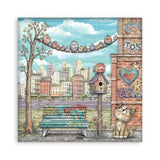 Stamperia 8”x8” Paper Pad 22 Single Sided Printed Paper Sheets - Furry Friends 2
