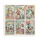 Stamperia 12”x12” Paper Pad 22 Single Sided Printed Paper Sheets - Furry Friends 2